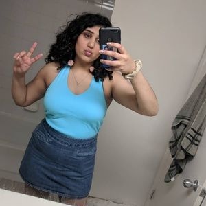 Baby blue halter top